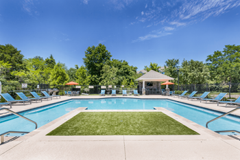 Resort style pool and expansive sundeck